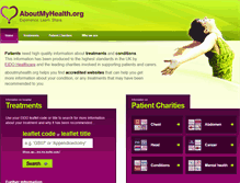 Tablet Screenshot of aboutmyhealth.org